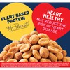 PLANTERS Honey Roasted Peanuts, Plant Based Protein Snacks, 4 Oz