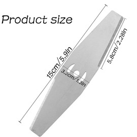 SURALIN 5 Pieces Metal Grass Trimmer Blade Replacement Blade Lawn Mower Accessories for Cutting Grass Leaves Electric Cutter Garden Tools