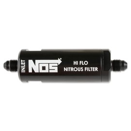 NOS 4An, Hi-Flo Nitrous Filter, Black