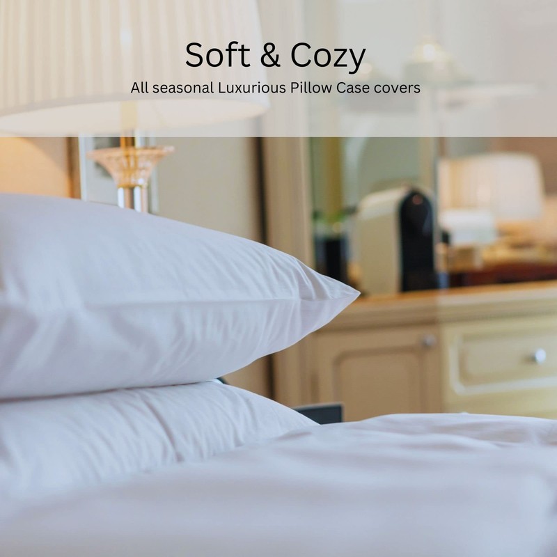 Kanak Pillowcase 2 pack Polycotton Pillow case cover 50x75cm -