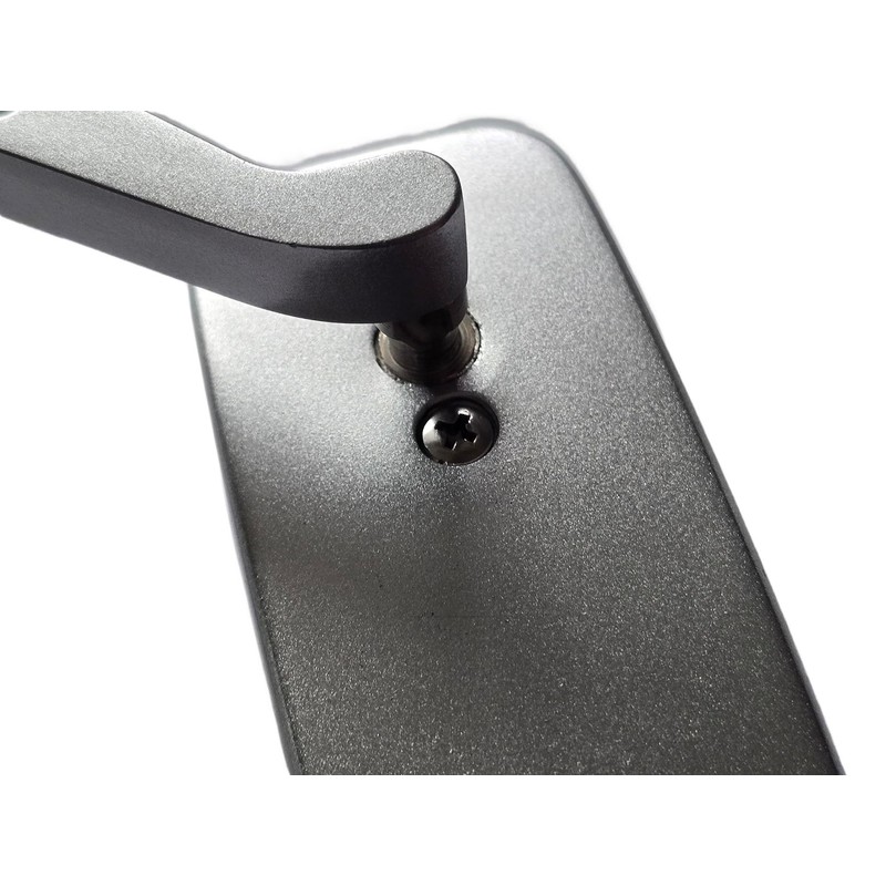 MotorToGo Custom Silver Small Side Rear View Mirrors for 2006
