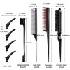 BRIMFULITE 8 Pcs Hair Brush Set with 1 Edge Brush