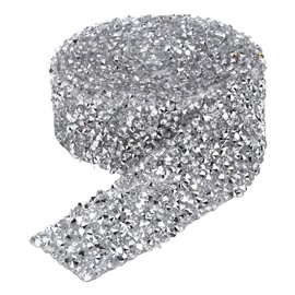 3cm Wide Rhinestone Chain Trim Hotfix Resin Diamond Mesh Ribbon Wedding Dress Belt Decoration150cm