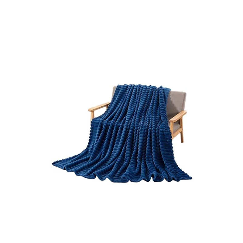 Fleece Brushed Throw Blanket Perfect Sofa Bed, breathable Lightweight Soft