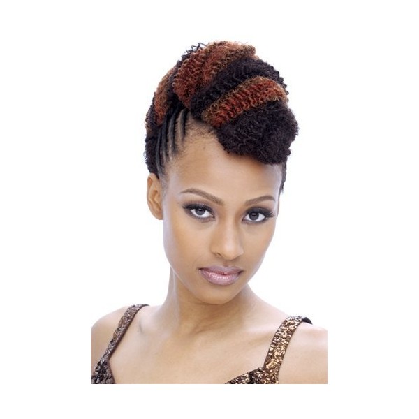 Afro Kinky Bulk 24" (synthetic) by Janet Collection-4(medium brown)