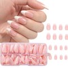 120 Piezas Uñas Postizas, Uñas Postizas Cortas, Uñas Press On
