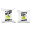 Pickleball Band-Aid Pickleball Injury Survivor Throw Pillow