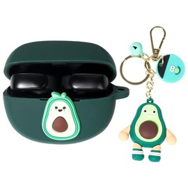 Silicone Case for New Bose Ultra Open Earbuds(2024), Suublg Cute Charging Case Shockproof Protective Cover with Cartoon Doll Anti-Lost Lanyard Keychain for Teen Girls Boys