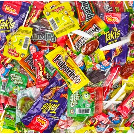 Mexican Candy Variety Pack, 3lbs Bulk Mixed Bag Of Dulces Mexicanos, Includes Lollipops, Pulparindo, Assorted Sweet, Spicy, Chamoy, Tamarind, Hispanic Candy Mix For Fiesta Party , Christmas Parties, Care Package And More