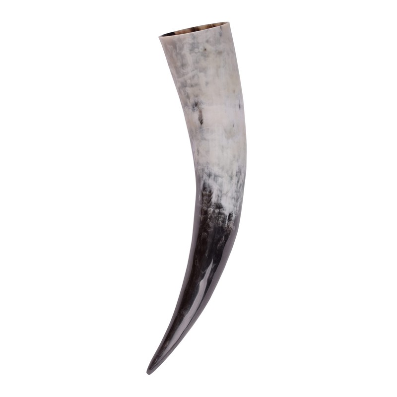 Battle-Merchant High-quality Viking drinking horn, food-safe natural horn, polished cattle