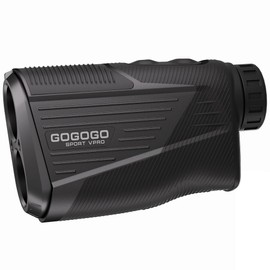 Gogogo Sport Vpro Golf Hunting Range Finder 2500 Yards Laser Rangefinder ZeroIn Disc Golfing with Slope Magnet (Black)