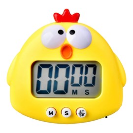 Kitchen Timer, Digital Timer, Kitchen Timer, Screen Timer, Cute Timer, Cooking Timer, Screen Timer, Digital Timer (Yellow)