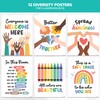 Decorably 12 Diversity Posters for Classroom, 11x14in Matte-Laminated Inspirational Inclusive
