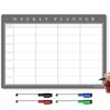 TMS A3 Magnetic Weekly Planner and Whiteboard, Fridge Memo Board