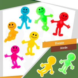 EPANO Paquete de 72 Stretchy Toys, Elástico Bendable Man Colores Divertidos Juguetes de Gel Sensorial un Juguete Pegajoso Elástico para Adultos Regalos para Fiestas Navidad (72PCS)