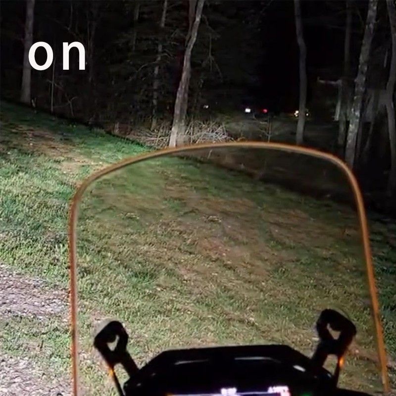 Fsdatongdazi Motorcycle LED Auxiliary Light Kit with Connector Mount Brackets