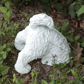 1pc Cute Digging Dog Statue - with Sitting & Standing Positions, Dynamic Digging Motion, Outdoor/Indoor Garden DecorColor: White, Size: One Size