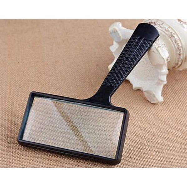 Owlike 5X Rectangular Magnifier Magnifying Glass Loupe for Reading Repairing Lens