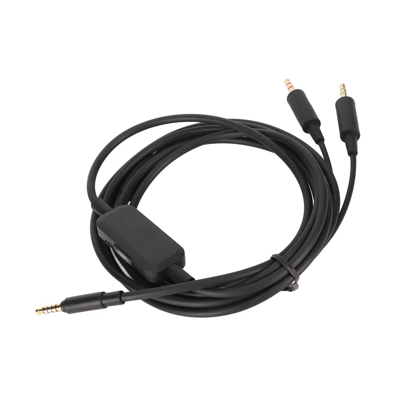 Replacement Headphone Cable 3.5mm Volume Control Sound Cable Compatible for