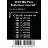 950 SPKL/9 SZ LONG ARM HEX KEY SET (SB Package