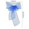 10Pcs Organza Banquet Chair Sash Exquisite Chair Bows Sashes for