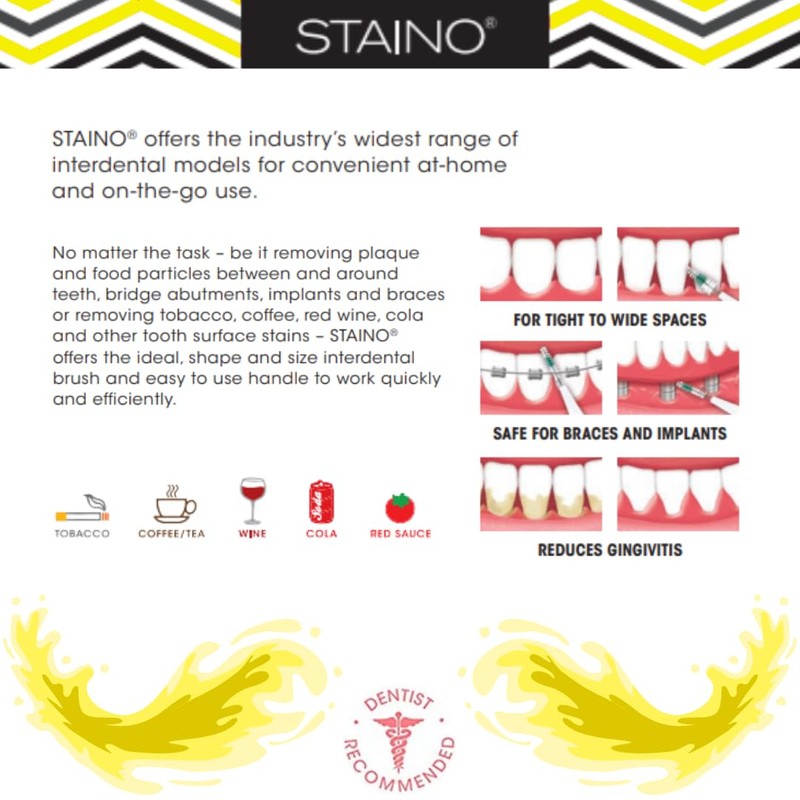 Staino Interdental Brushes Refill û Ultrafine Tapered Brush - 36
