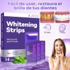 LUSCOR Purple Teeth Whitening Strips, 7Pares-14 Tira Tiras Blanqueadoras De