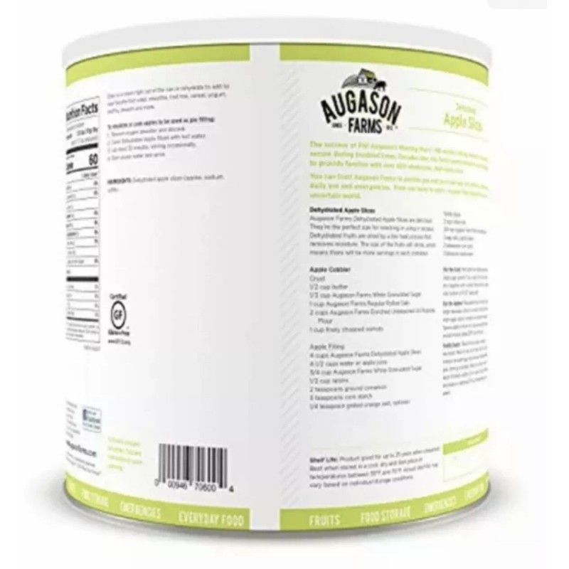 ‎Augason Farms Augason Farms Dehydrated Apple Slices Long Term Emergency