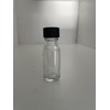 MRS Distributors 1/2 Oz Boston Round Clear Glass Bottle With