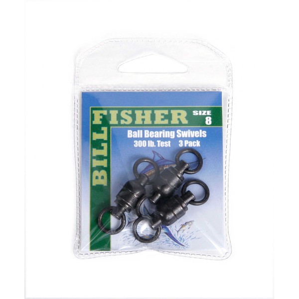 Billfisher BBS8-3PK Ball Bearing Fishing Swivels