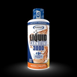 Gaspari Nutrition Liquid Carnitine 3000 Fitness Supplement - 3000mg L-Carnitine, Caffeine-Free, Non GMO, Gluten Free, Supports Metabolism & Recovery:_Green apple