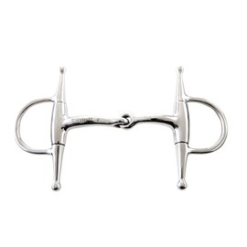 JP Korsteel Jointed Full Cheek Eggbutt Snaffle Bit, 5.5"