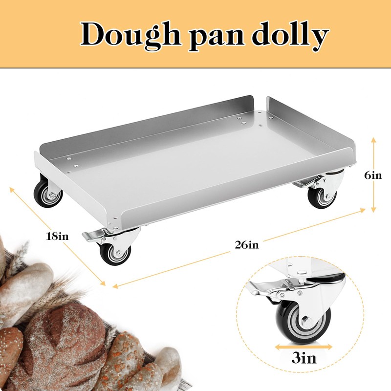 DaisyInner 26" x 18" x 6" Bun Dough Pan Flat