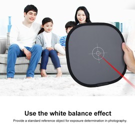 Surebuy 18% Grey White Balance Focus Card, White Balance Focus Board Grey White Balance Reference Card with Carry Bag Portable Focus Board Reflector (30 x 30 cm)