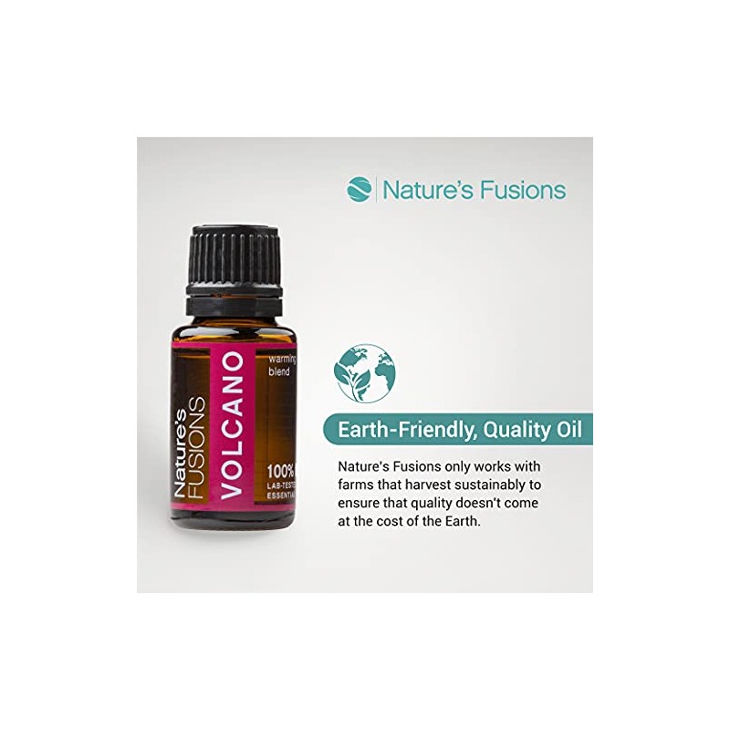 Nature's Fusions Volcano, 100% Pure and Natural Essential Oil Blend