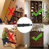 Earthquake Straps (2 Sets) Furniture tie Down Straps, Furniture Anchors,