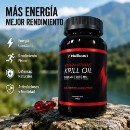 Aceite De Krill Para Bienestar Diario 2400 Mg 200 Cápsulas