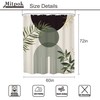 Dark Green Boho Shower Curtain 60Wx72H Black Green Modern Bohemian