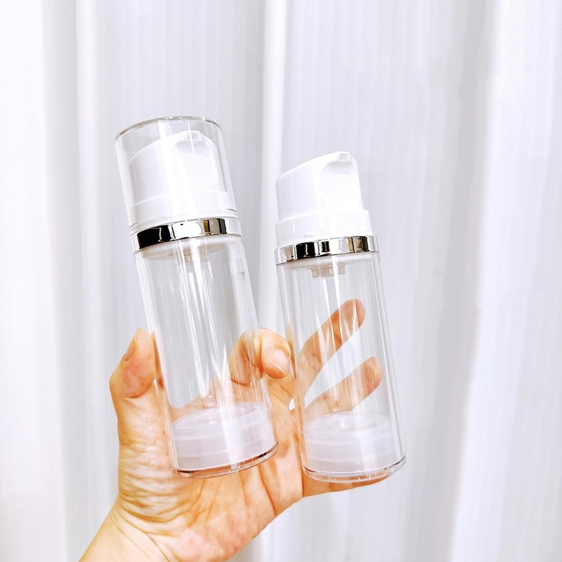Airless Pump Bottles Empty Hydrating Pump Dispenser Refillable Vacuum Lotion