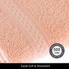 HOMESCAPES Peach Turkish Cotton Bath Towel Super Soft Thick &