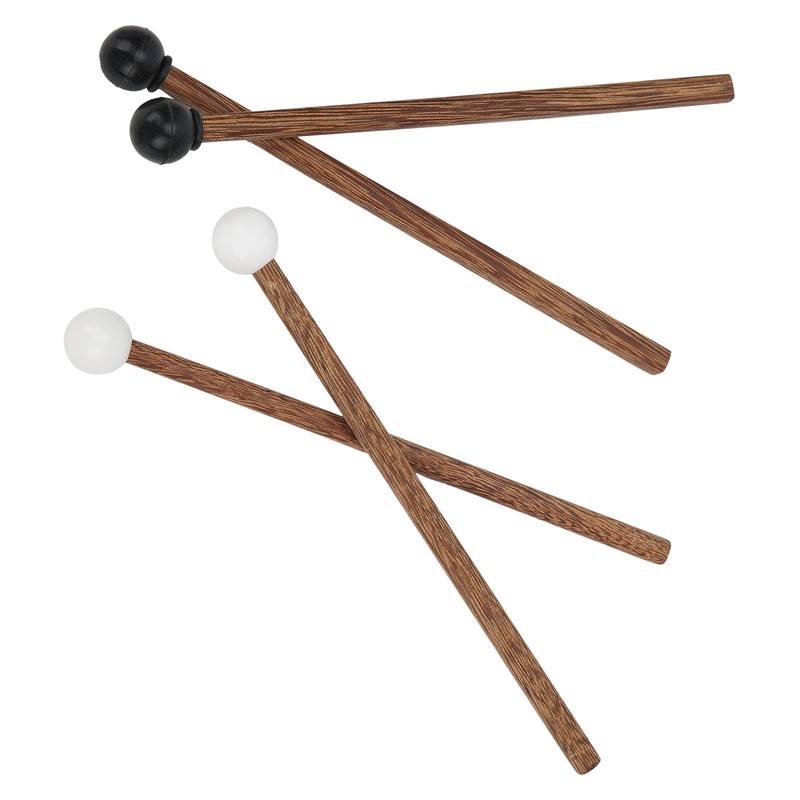 CYTGOUPER 4PCS Steel Tongue Drum Mallet, Child Rubber Mallet,6.5in Rubber