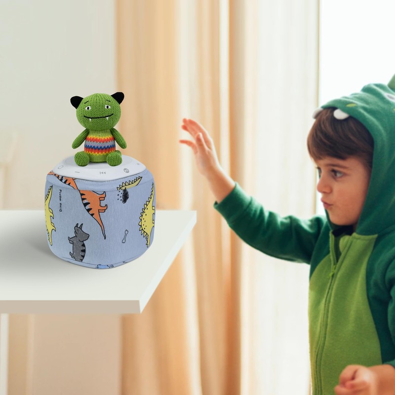 Cover for Storypod Audio, Dust-Proof Sleeve for Storypod, Dinosaur Pattern