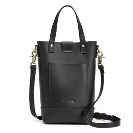 S-ZONE Small Crossbody Bags for Women Real Leather Cross Body Handbags Cell Phone Purses (Black)