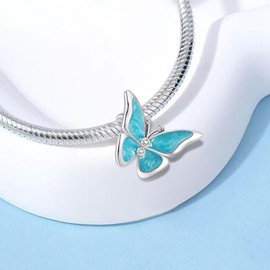 PHCLASY Summer Beach Ocean Animal Charms for Bracelets Necklaces and European Snake Chain Great Gifts for Women Holiday/Birthday, Cubic Zirconia