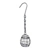 AIMALL Outdoor Hanging Bird Feeder 9.44"x3.74" Iron Wire Spring Birdcage
