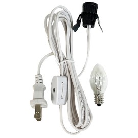 National Artcraft® 6' Lamp Cord Set Kit with Clip-in Style Socket (Pkg/1)