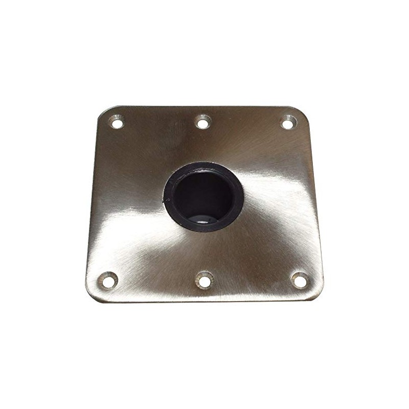 Spring-Lock Base Square SS Satin