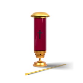 Solar Powered Cemetery Light, Grave Decorations for Cemetery, solar lights Cemetery decoration,Grave markers for cemetery,headstones for graves,Spike and Table Base,with Filigree mesh Covering