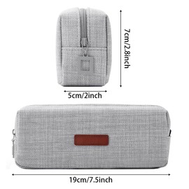 Small Pencil Case Student Pencil Pouch Coin Pouch Cosmetic Bag, 1Pc Small Pencil Case Bulk Student Pencil Pouch,Small Pencil Case,Aesthetic Pen Bag Pen Holder,Small Pencil Case Student Pencil Bag,Grey