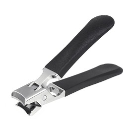 SG Nekoo Nail Clippers for Thick Nails Hard Fingernails and Toenails Cutter with File, Ultra Sharp Curved Splash Proof Trimmer for Adults Men Women Seniors (Mid-Litchi Textural Black)